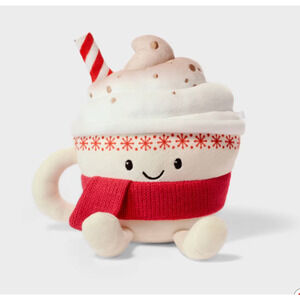 Gigglescape Hot Cocoa Plush Stuffed Animal Toy 6" New Stocking Stuffer Gift